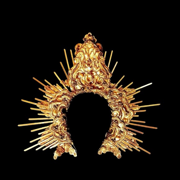 Inverted Cross Hand Made Custom Head Piece - Picture 3 of 9